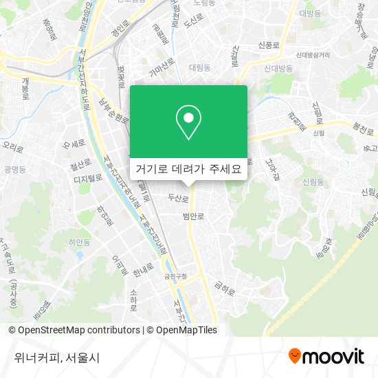 위너커피 지도