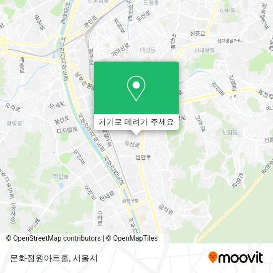 문화정원아트홀 지도