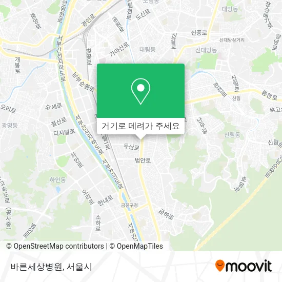 바른세상병원 지도
