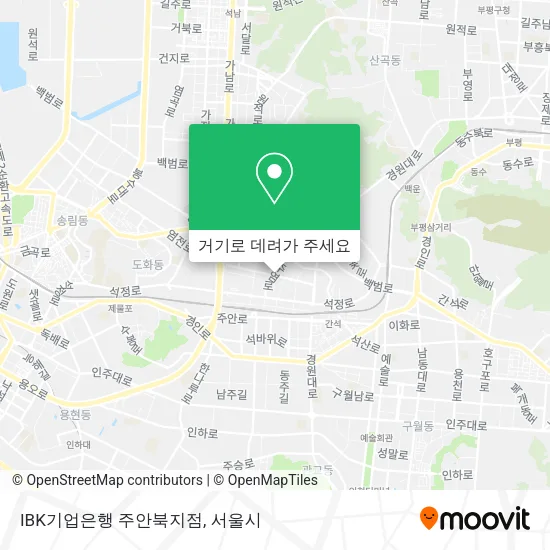 IBK기업은행 주안북지점 지도