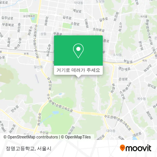 정명고등학교 지도
