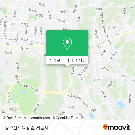 성주산체육공원 지도