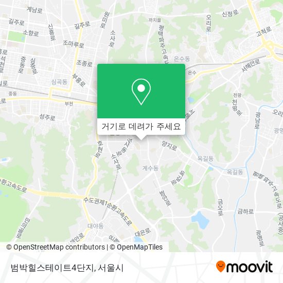 범박힐스테이트4단지 지도