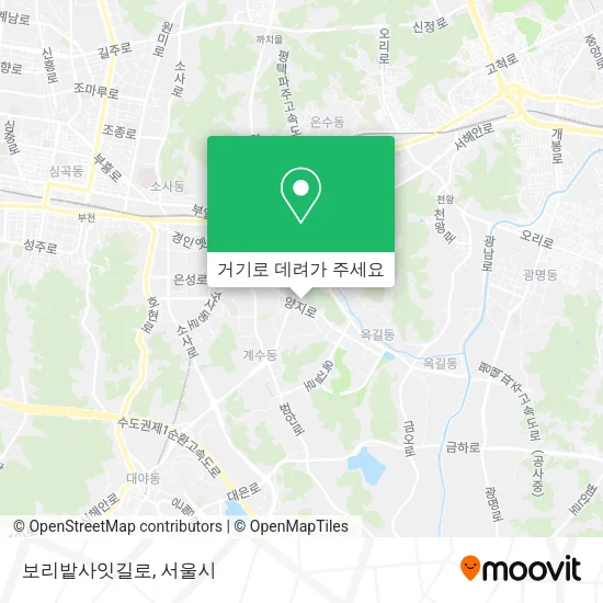 보리밭사잇길로 지도