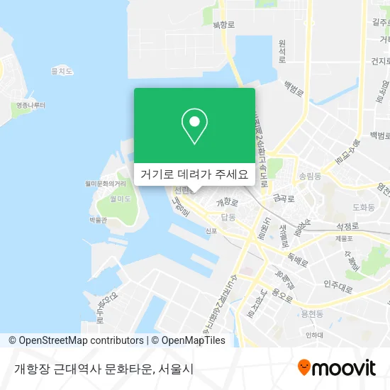 개항장 근대역사 문화타운 지도