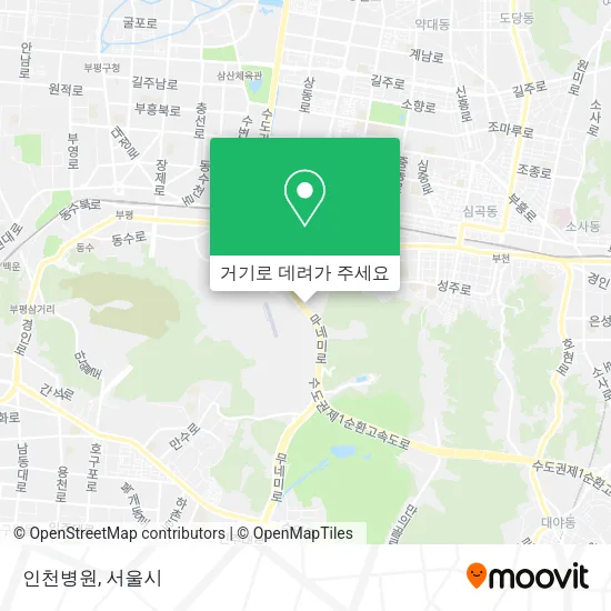 인천병원 지도
