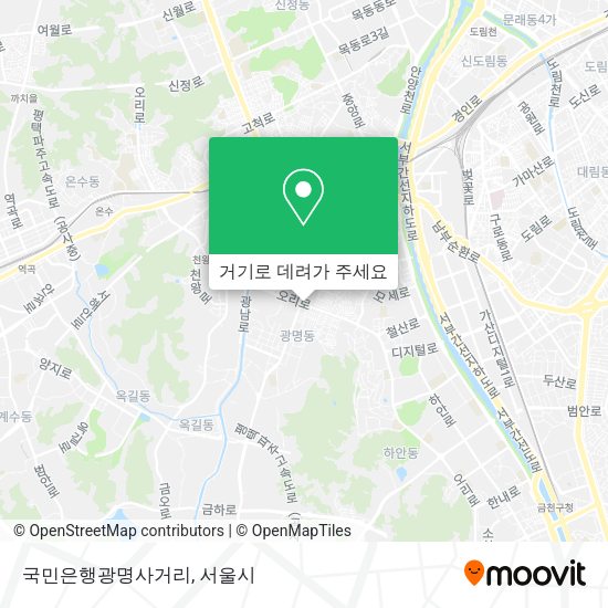 국민은행광명사거리 지도