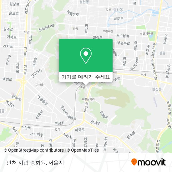 인천 시립 승화원 지도