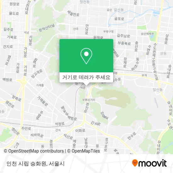 인천 시립 승화원 지도