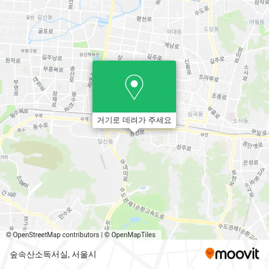 숲속산소독서실 지도