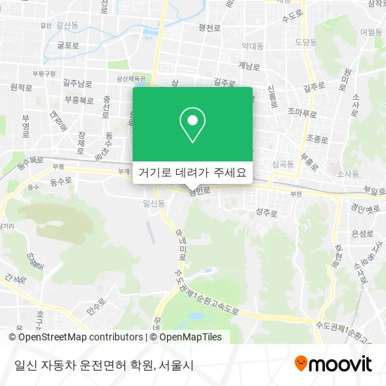 일신 자동차 운전면허 학원 지도