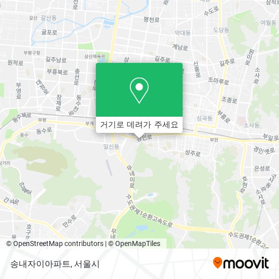 송내자이아파트 지도
