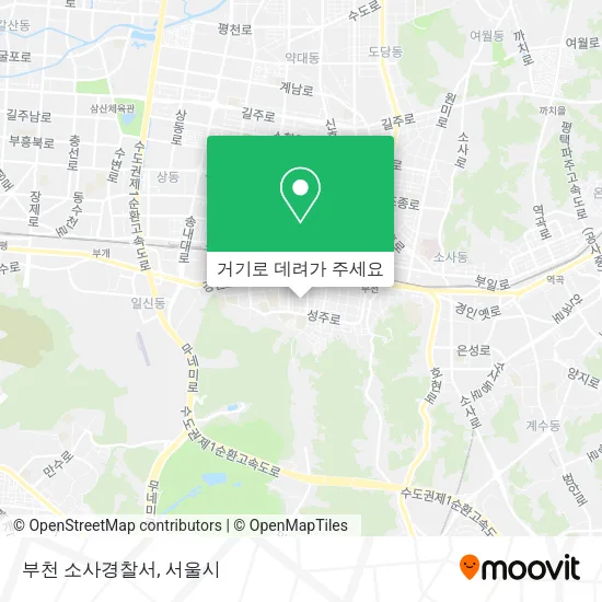 부천 소사경찰서 지도