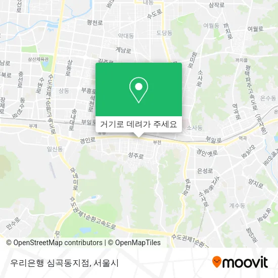 우리은행 심곡동지점 지도