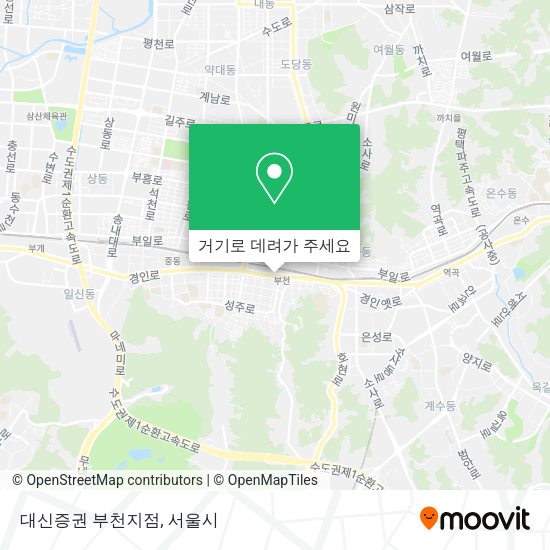 대신증권 부천지점 지도