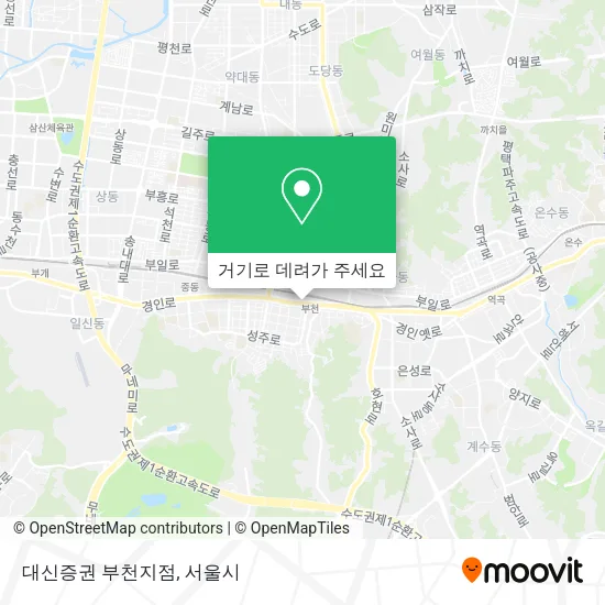 대신증권 부천지점 지도