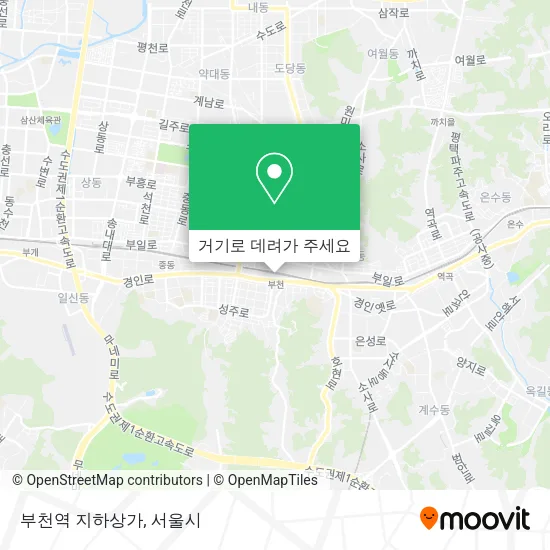 부천역 지하상가 지도