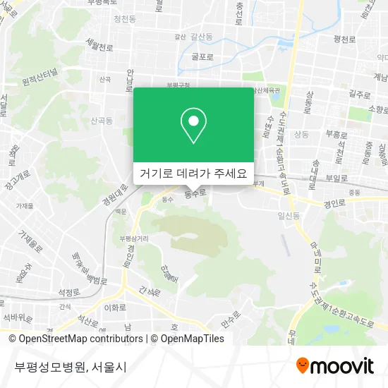 부평성모병원 지도
