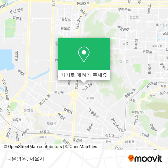 나은병원 지도