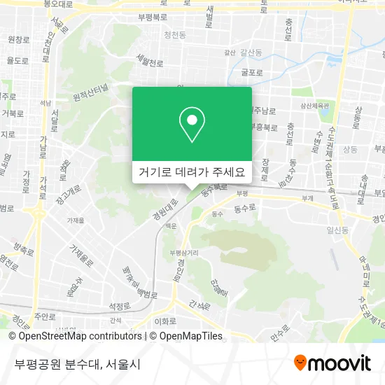 부평공원 분수대 지도