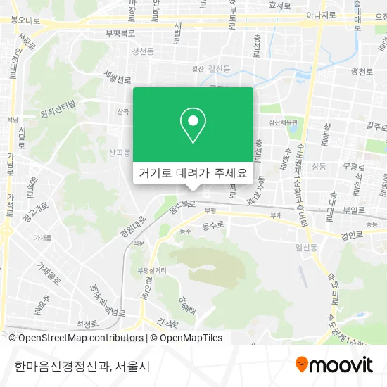 한마음신경정신과 지도