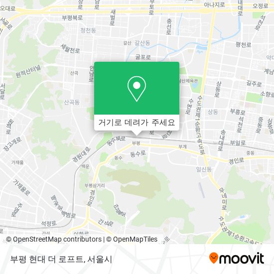 부평 현대 더 로프트 지도