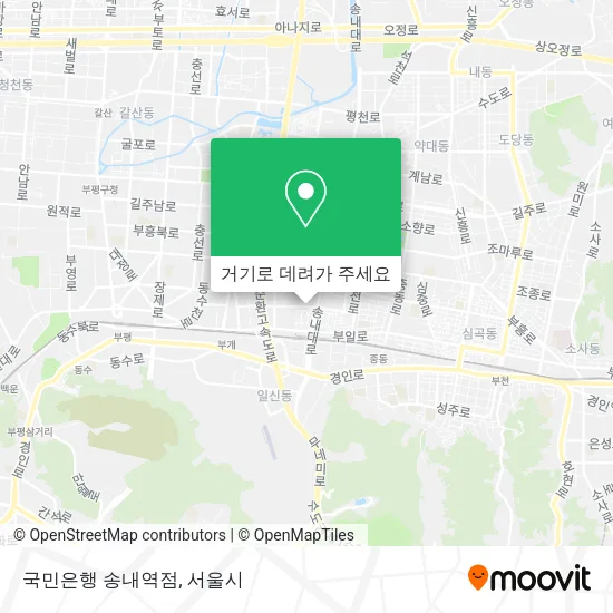 국민은행 송내역점 지도
