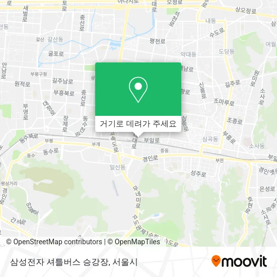 삼성전자 셔틀버스 승강장 지도