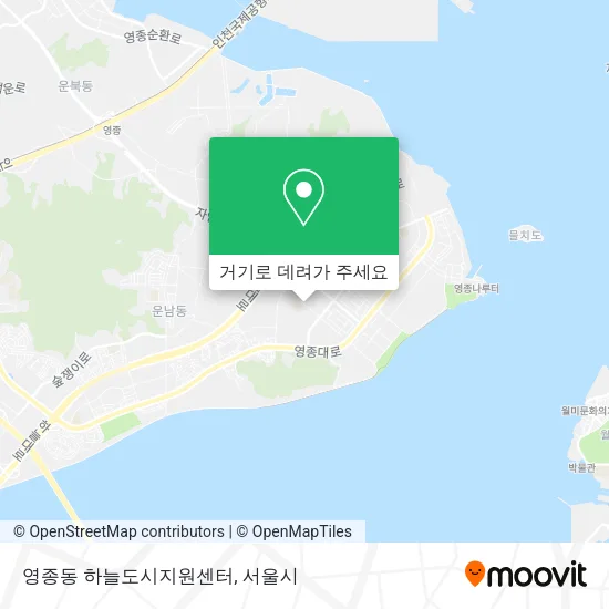 영종동 하늘도시지원센터 지도