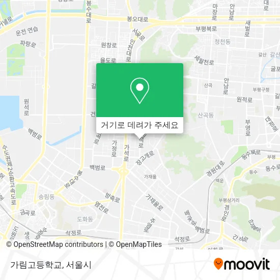 가림고등학교 지도