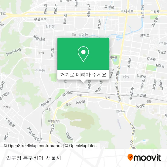 압구정 봉구비어 지도