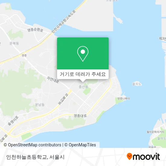 인천하늘초등학교 지도
