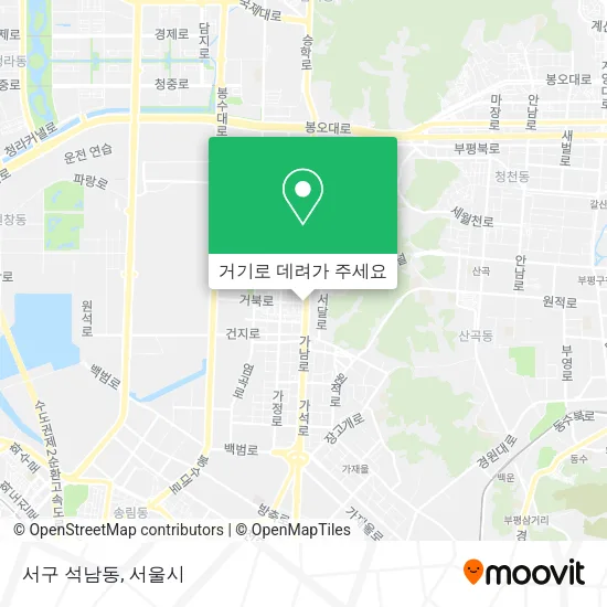 서구 석남동 지도