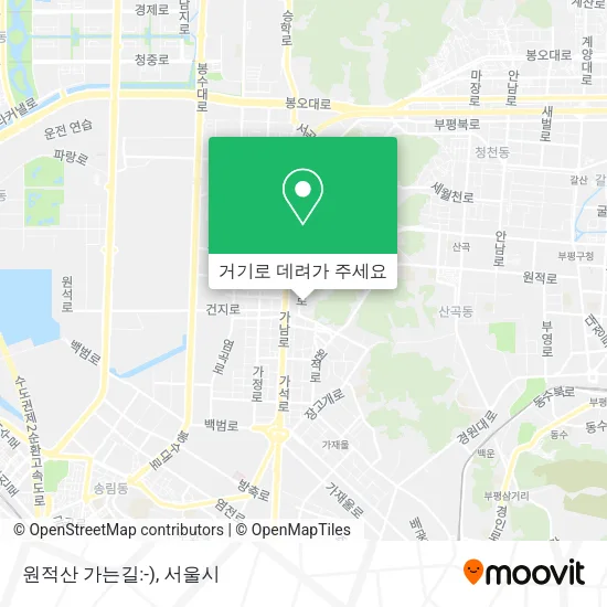 원적산 가는길:-) 지도