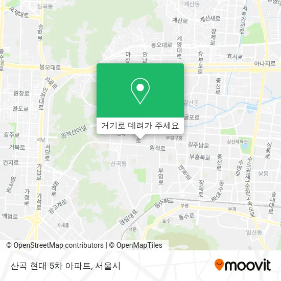 산곡 현대 5차 아파트 지도