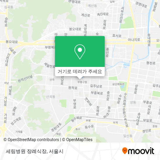 세림병원 장례식장 지도