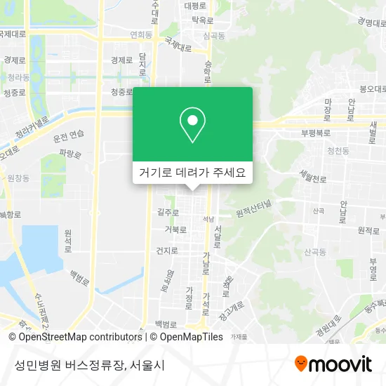성민병원 버스정류장 지도