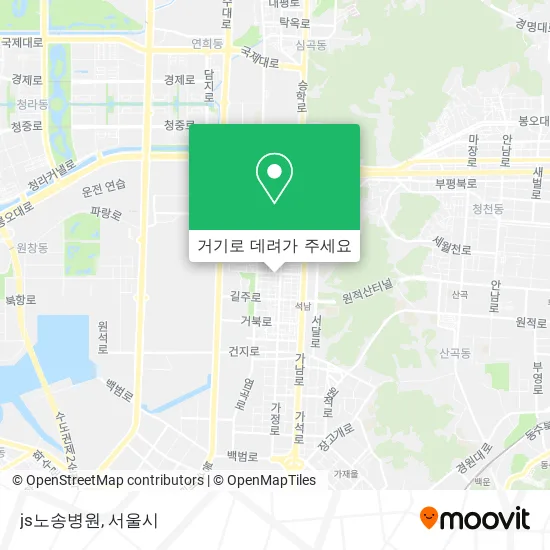 js노송병원 지도