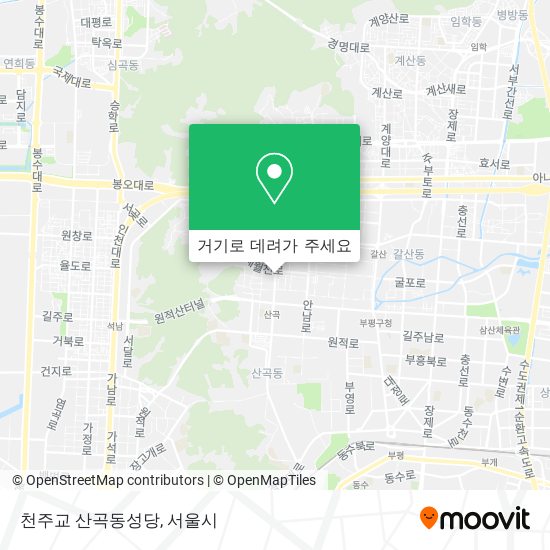 천주교 산곡동성당 지도