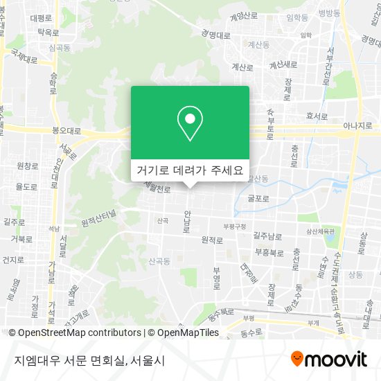 지엠대우 서문 면회실 지도