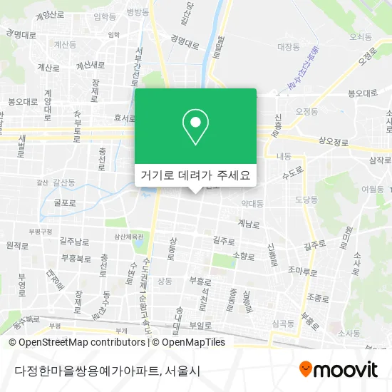 다정한마을쌍용예가아파트 지도