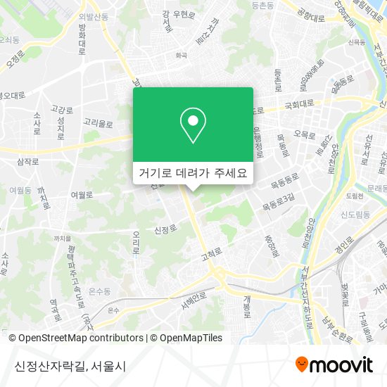 신정산자락길 지도