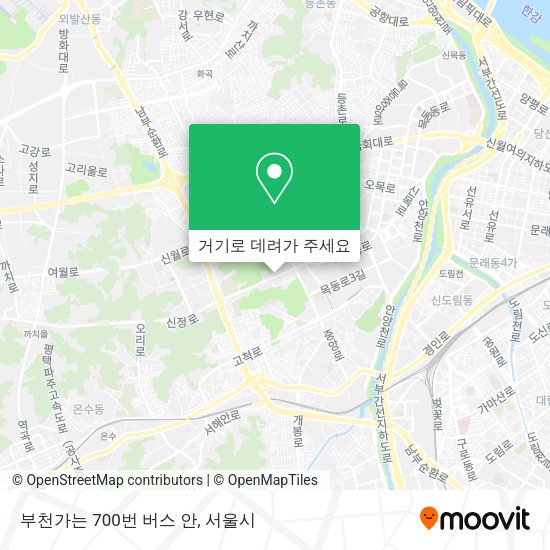 부천가는 700번 버스 안 지도