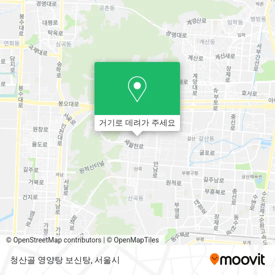 청산골 영양탕 보신탕 지도