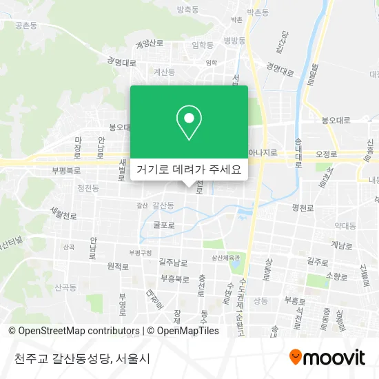 천주교 갈산동성당 지도