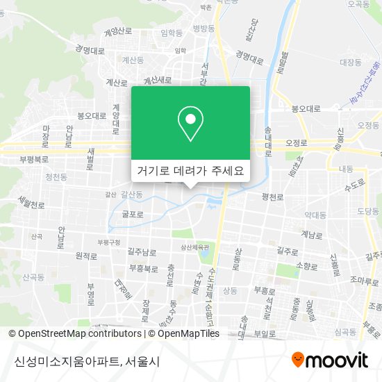 신성미소지움아파트 지도