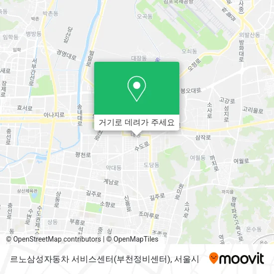 르노삼성자동차 서비스센터(부천정비센터) 지도