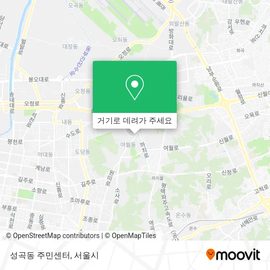 성곡동 주민센터 지도