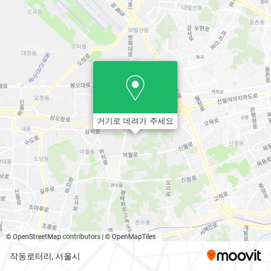 작동로터리 지도