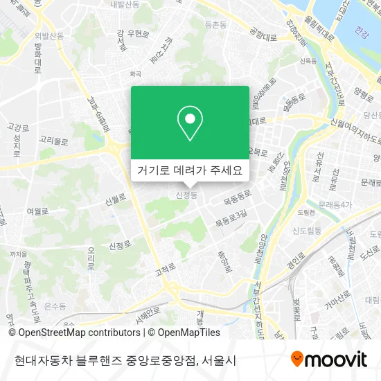 현대자동차 블루핸즈 중앙로중앙점 지도